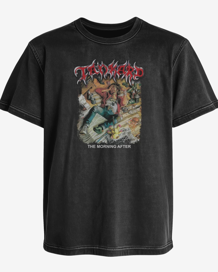 Polera desgastada Tankard The Morning After