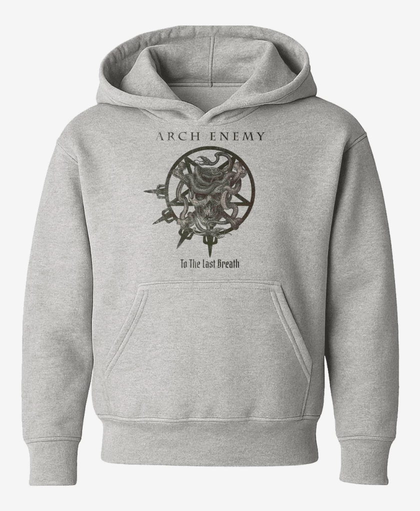 Poleron de niño Gris Melange de Arch Enemy To the Last Breath