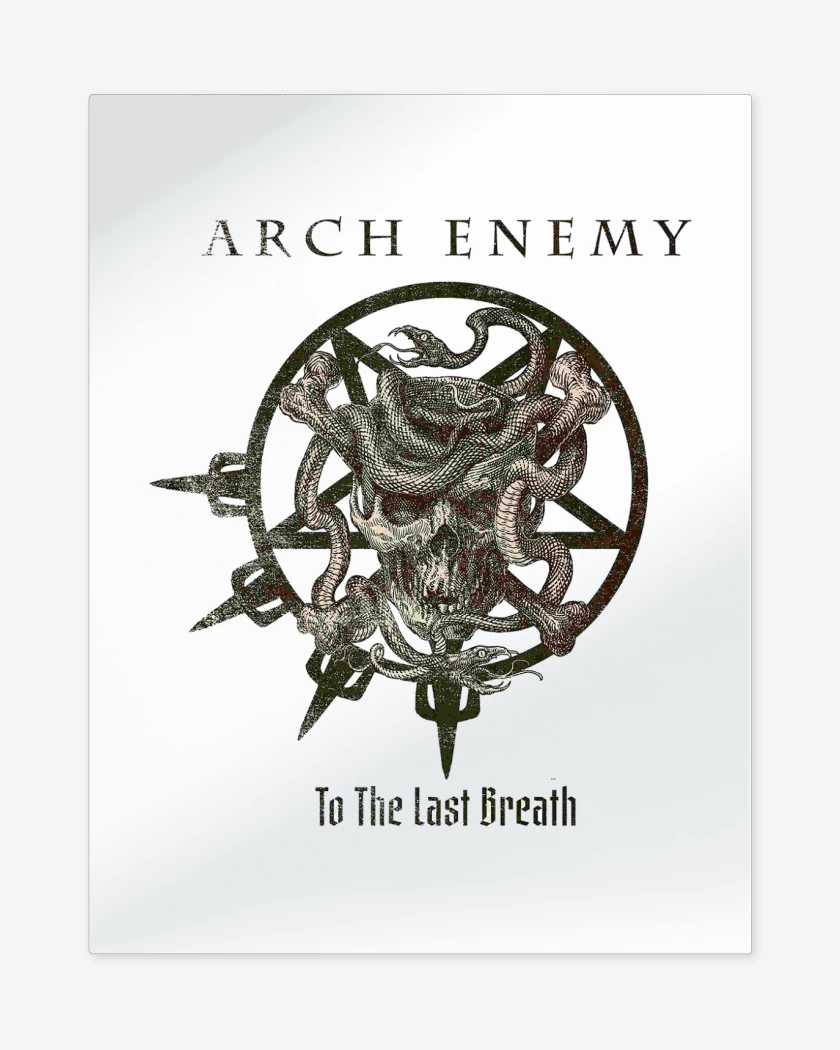 Print metalico Blanco de Arch Enemy To the Last Breath