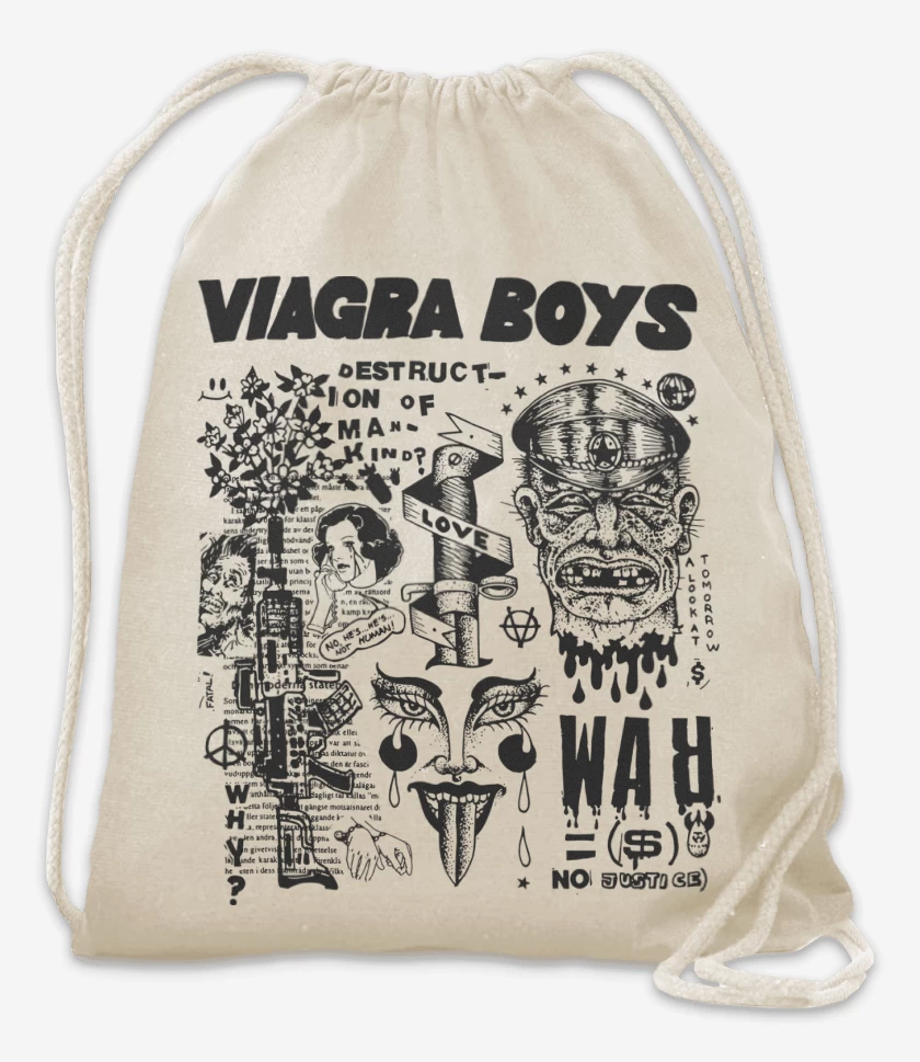 Mochila Blanco de Viagra Boys War