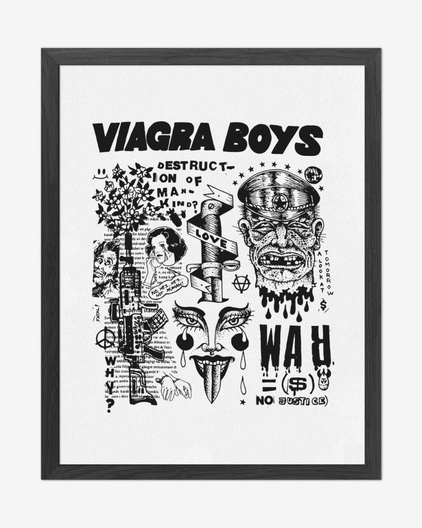 Cuadro decorativo Blanco de Viagra Boys War