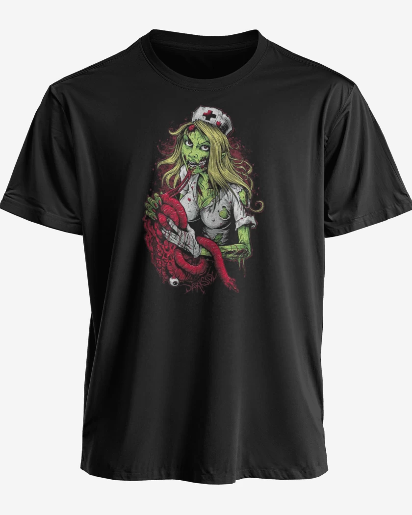 Polera premium Negro de Enfermera