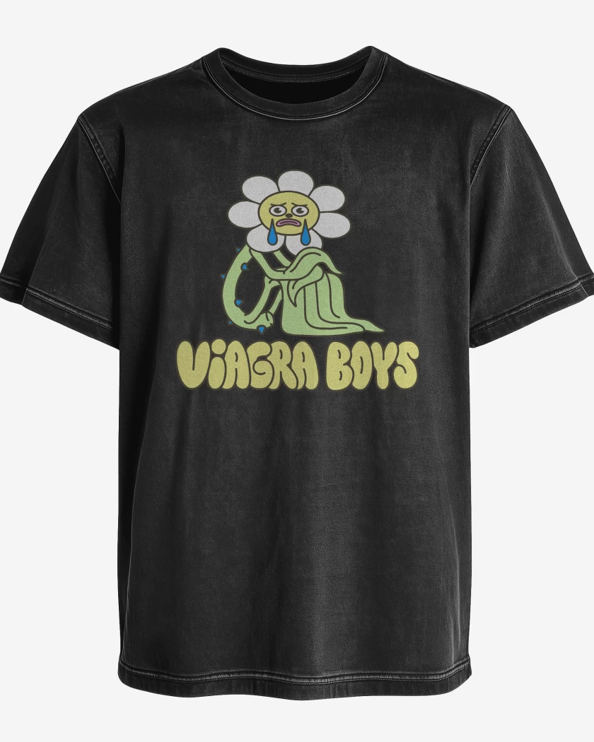 Polera desgastada Negro de Viagra Boys