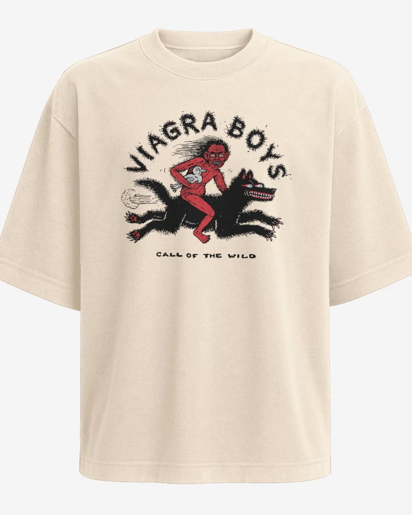 Polera Oversize Beige de Viagra Boys Call of the Wild N