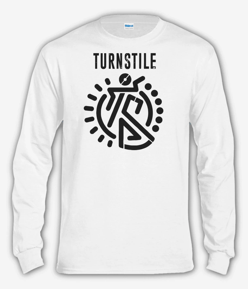 Polera manga larga Blanco de Turnstile Logo