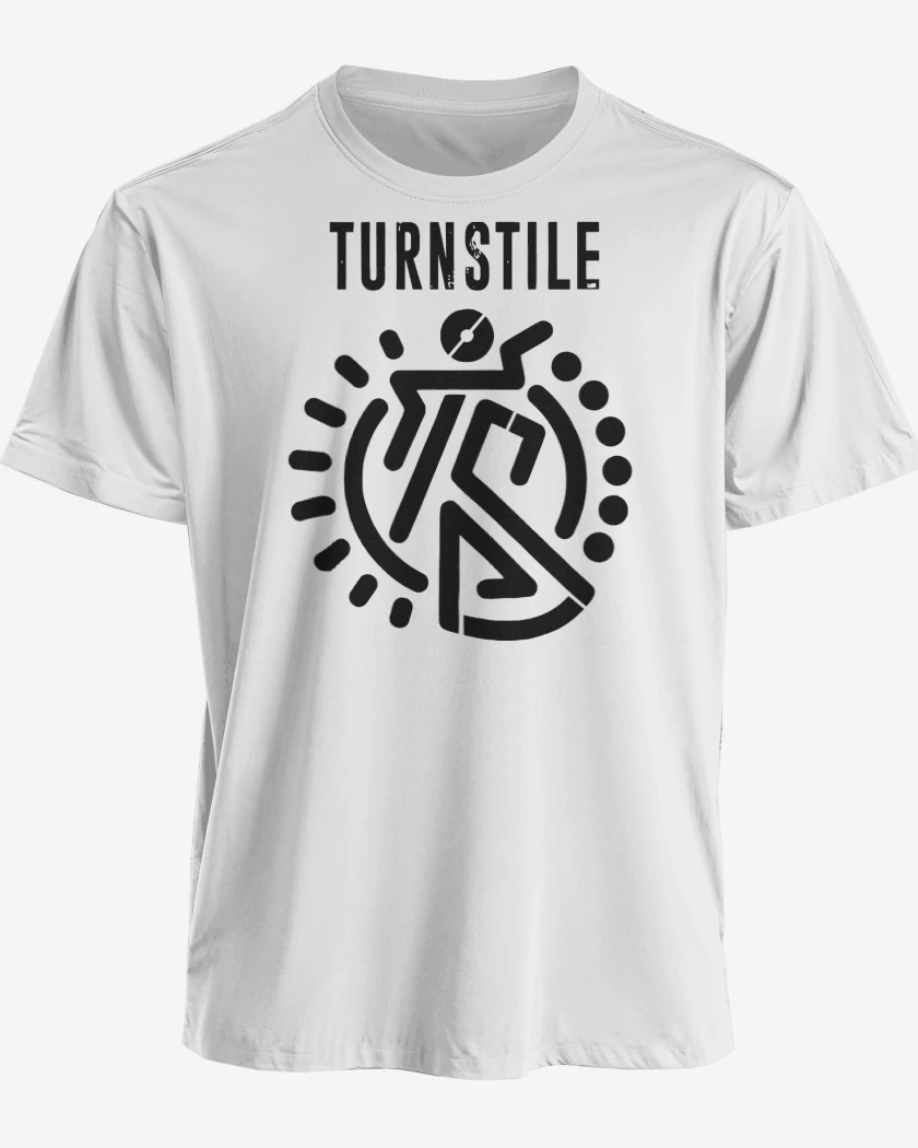 Polera Blanco de Turnstile Logo