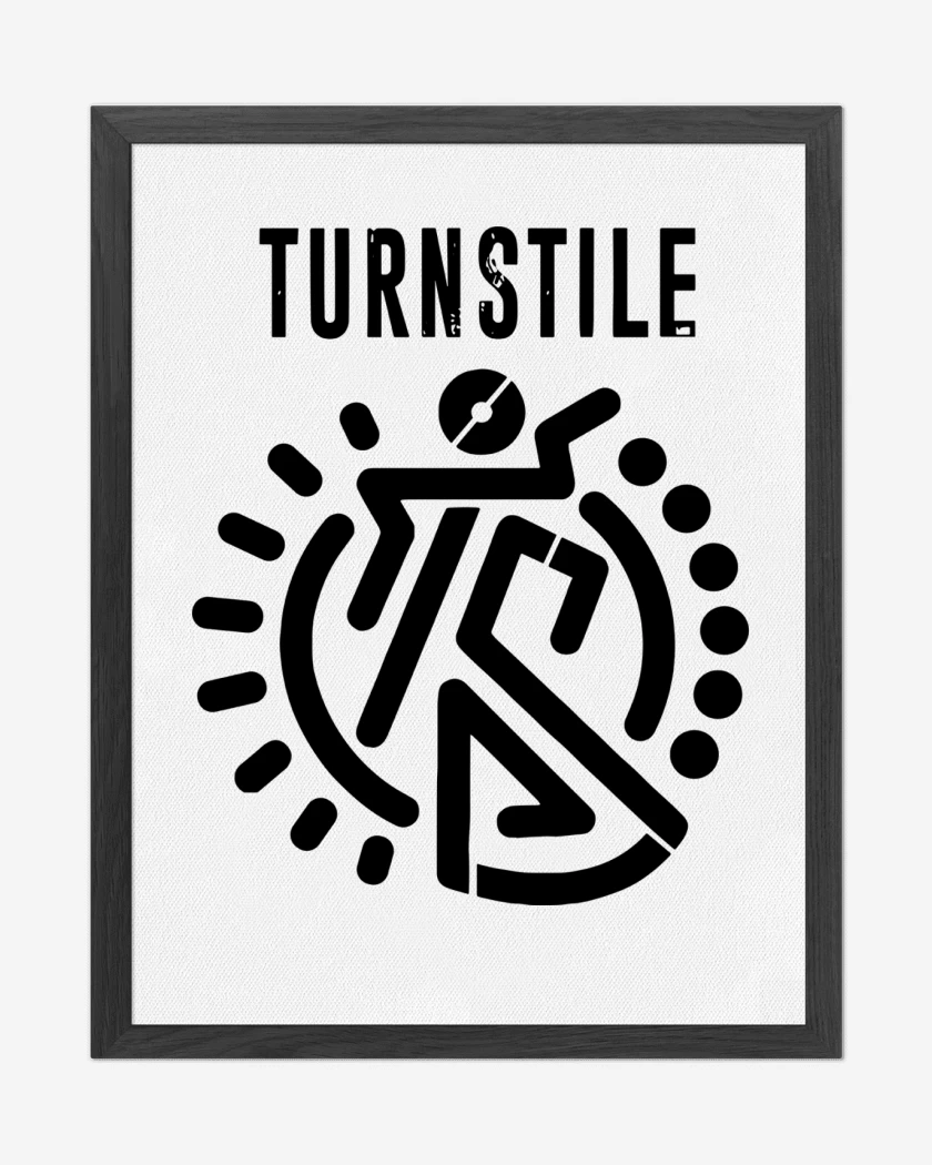 Cuadro decorativo Blanco de Turnstile Logo