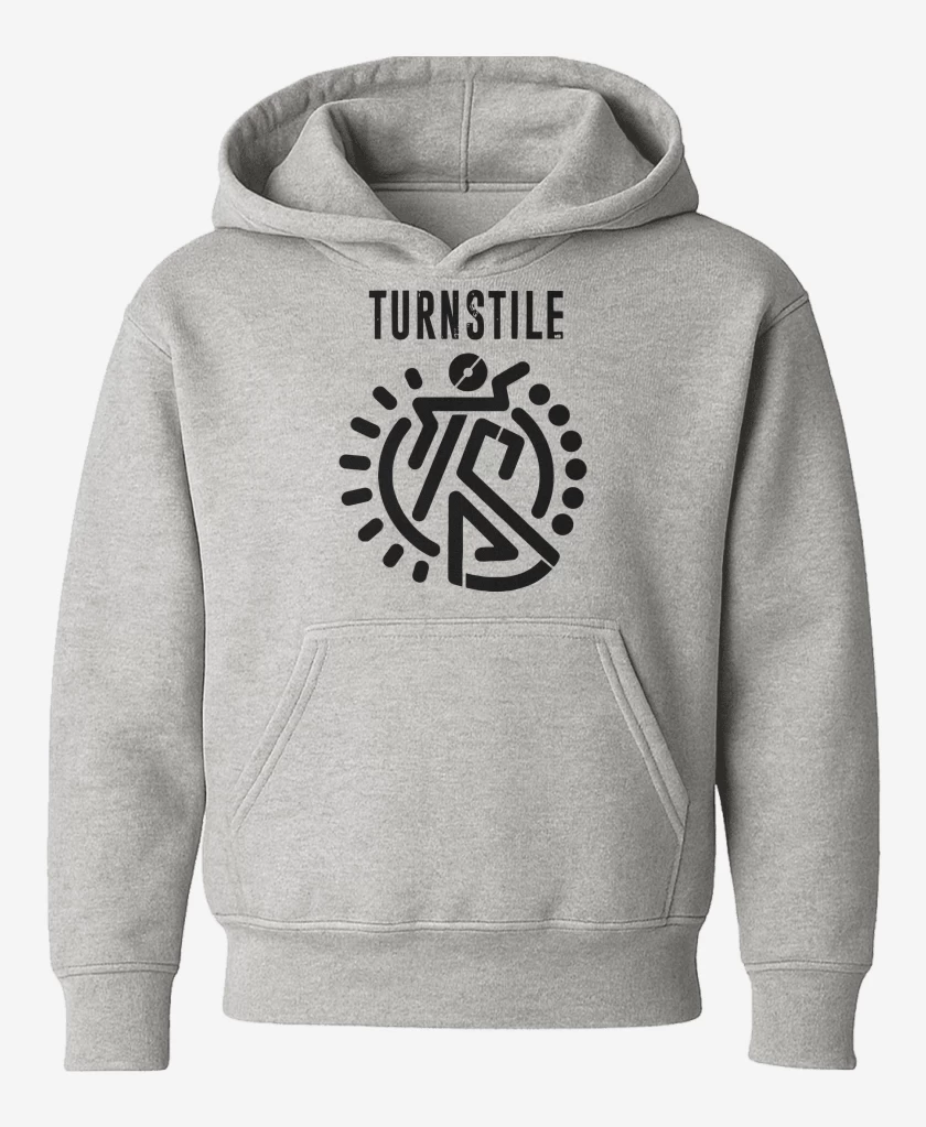 Poleron de niño Gris Melange de Turnstile Logo
