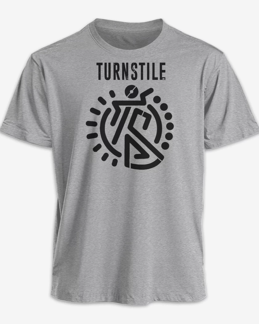 Polera premium Gris Melange de Turnstile Logo
