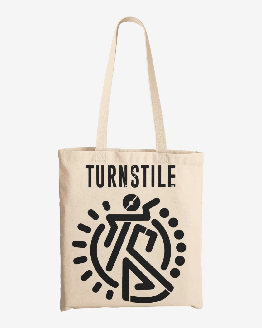 Totebag Blanco de Turnstile Logo