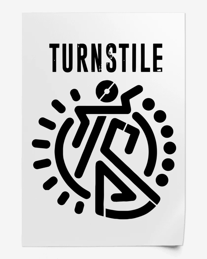Print Blanco de Turnstile Logo