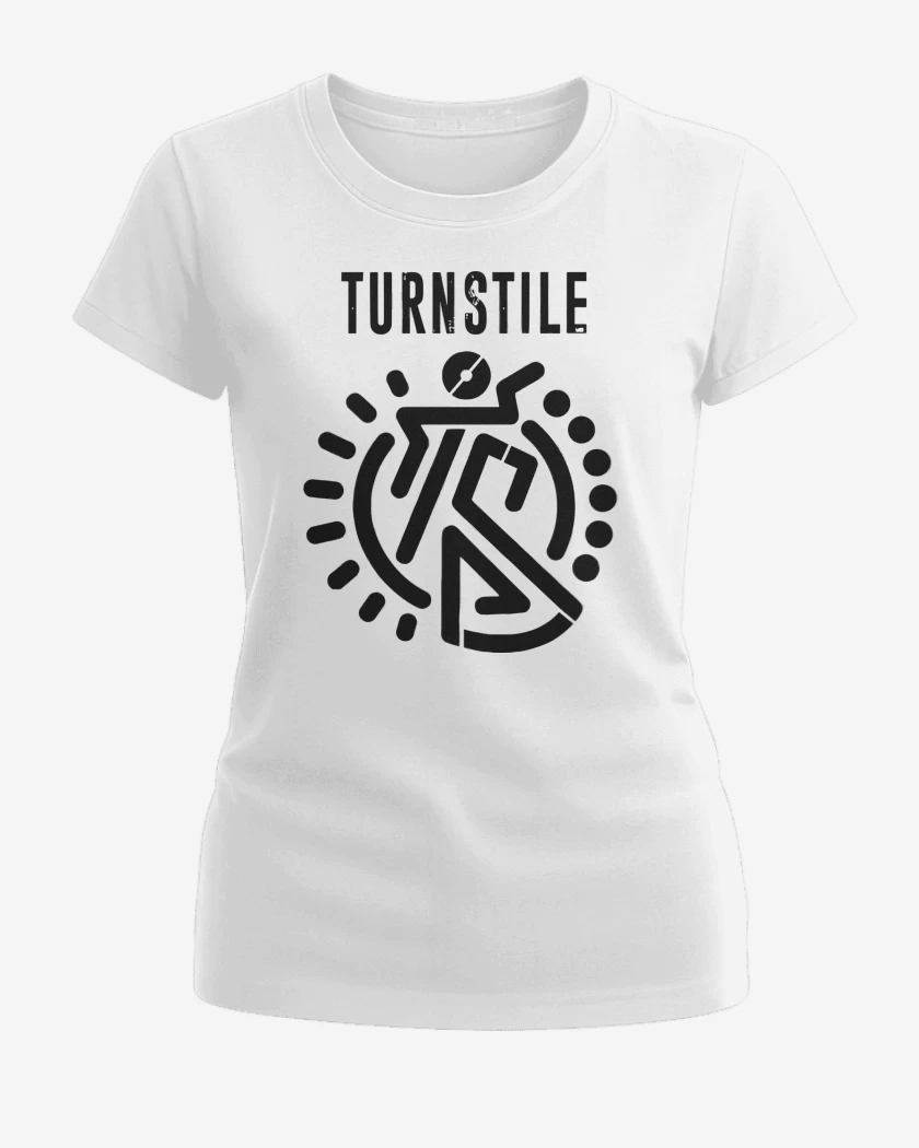 Polera de Mujer Blanco de Turnstile Logo