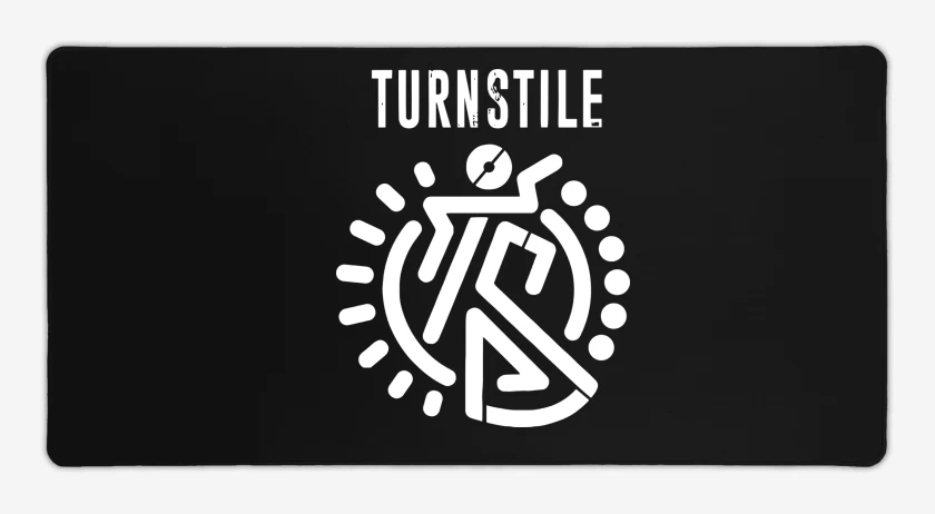 Mouse pad Gamer Negro de Turnstile Logo B