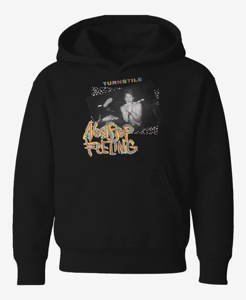 Poleron de niño Negro de Turnstile Non Stop Feeling