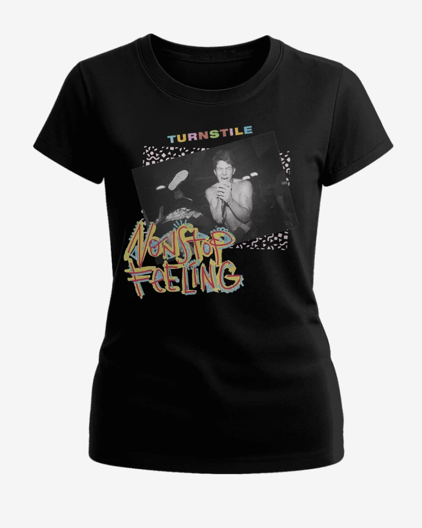 Polera de Mujer Negro de Turnstile Non Stop Feeling