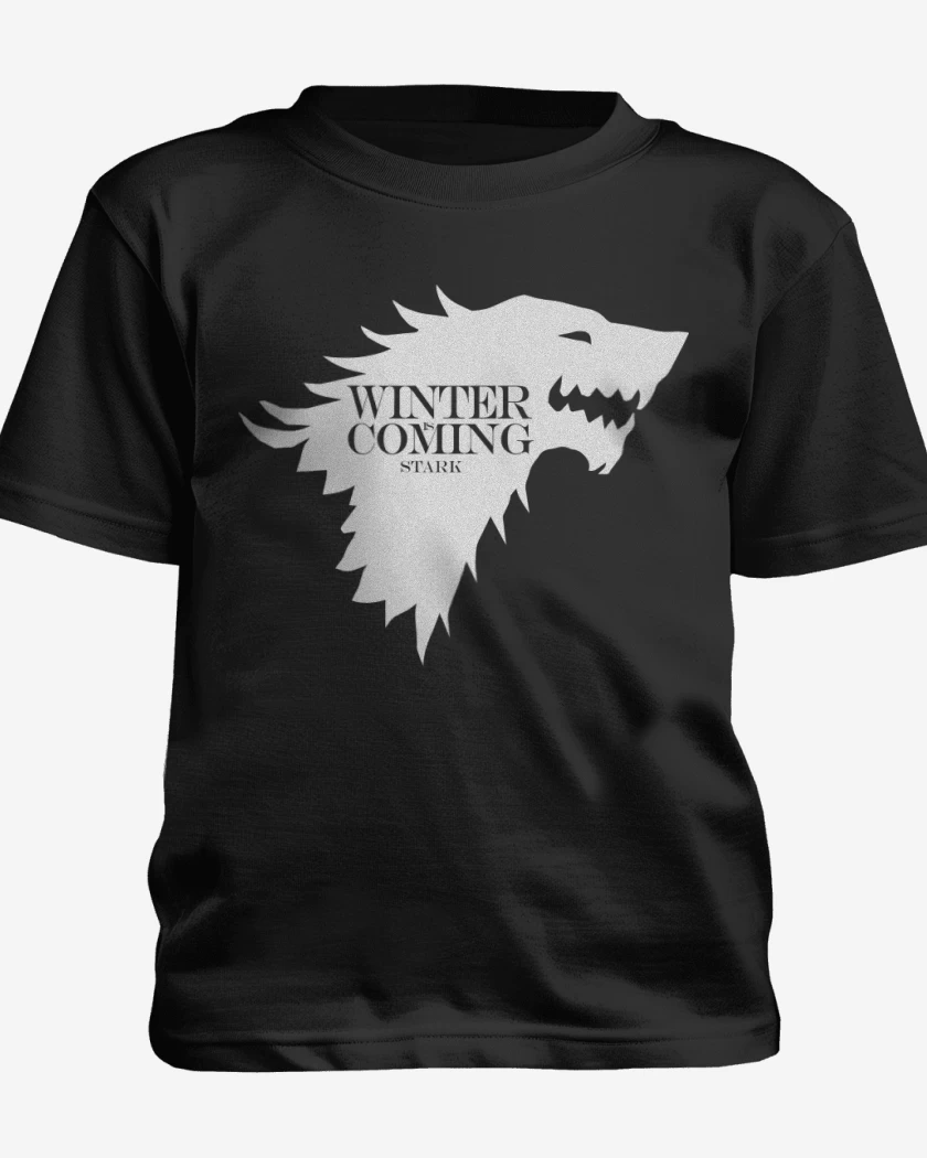 Polera de niño Negro de Winter Is Coming Stark