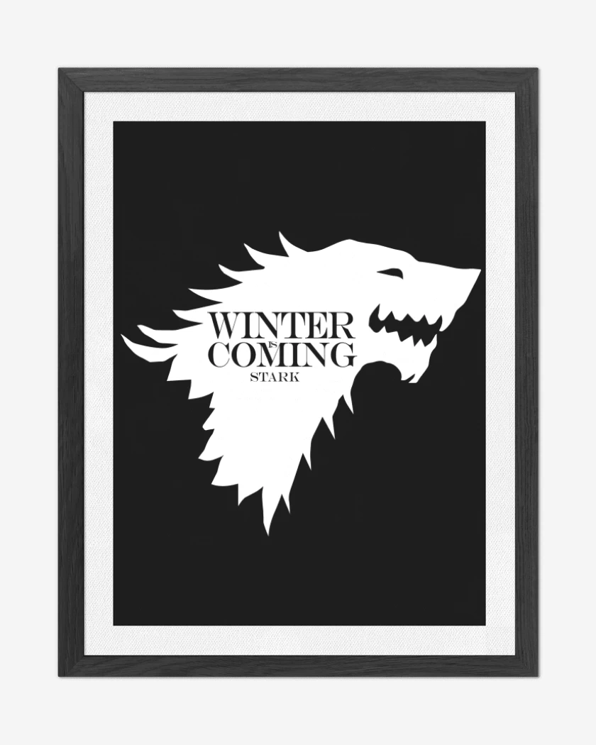 Cuadro decorativo Winter Is Coming Stark