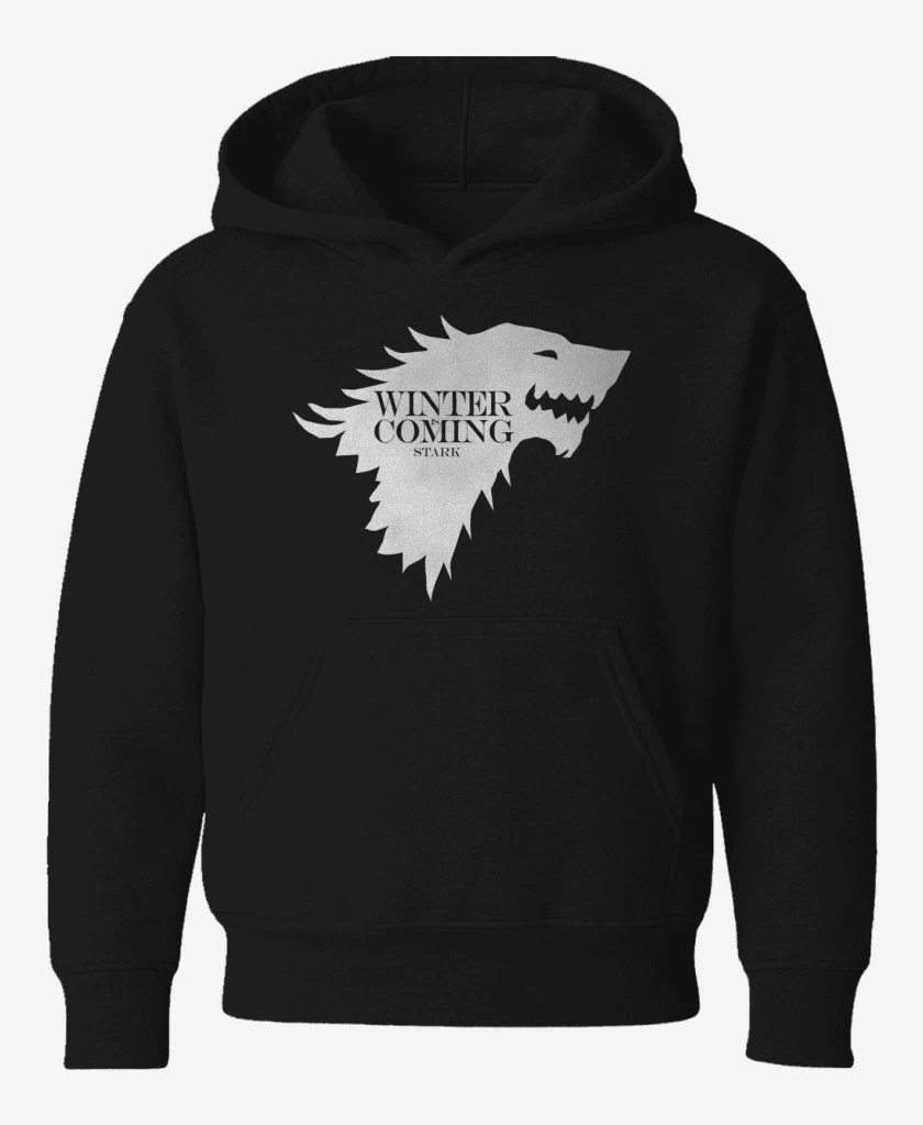 Poleron de niño Negro de Winter Is Coming Stark