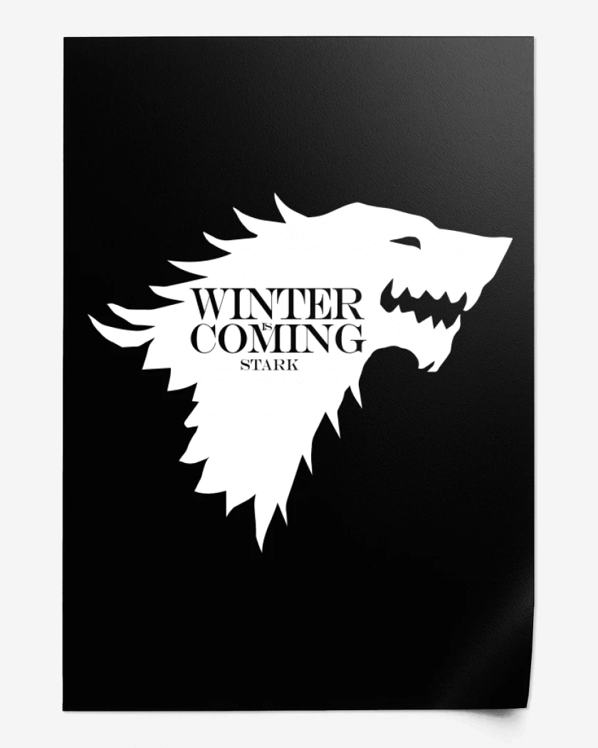 Print Winter Is Coming Stark