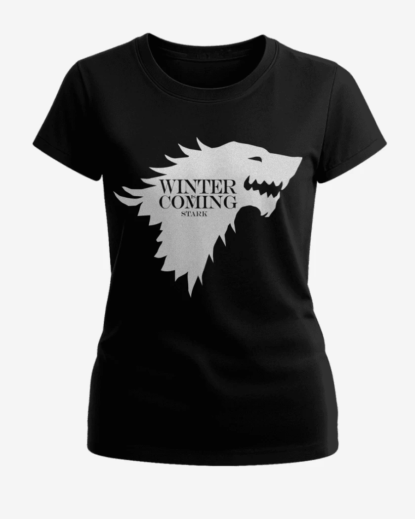 Polera de Mujer Winter Is Coming Stark