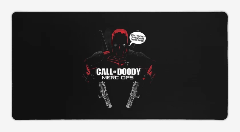 Mouse pad Gamer Negro de Dead duty
