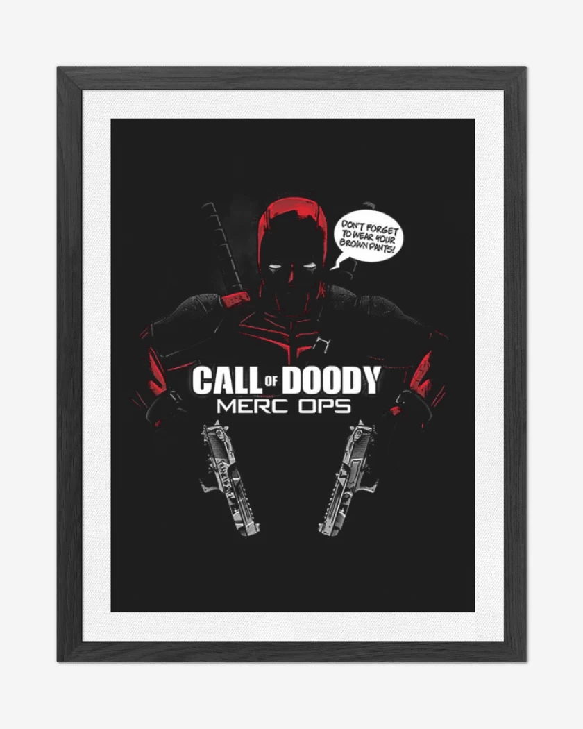 Cuadro decorativo Negro de Dead duty