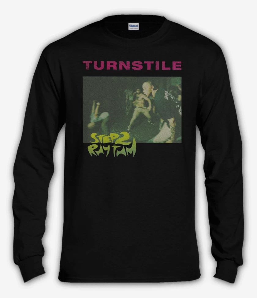 Polera manga larga Negro de Turnstile Step 2 Rhythm 