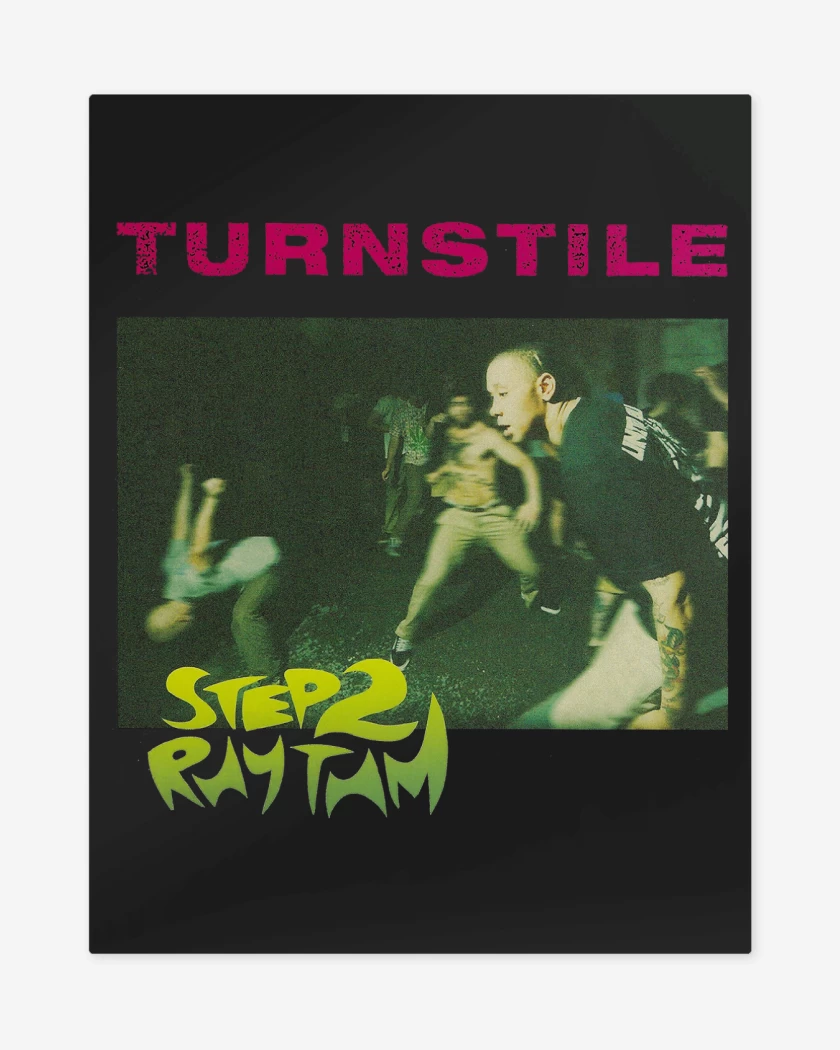 Print metalico Negro de Turnstile Step 2 Rhythm 