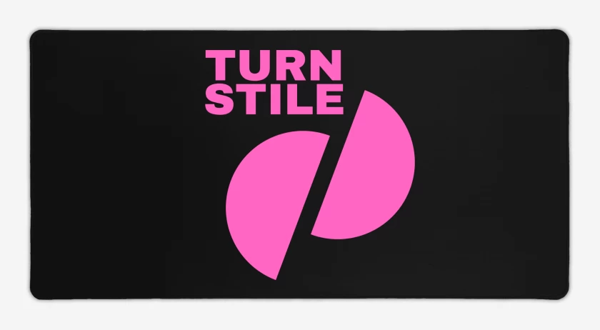 Mouse pad Gamer Negro de Turn Stile