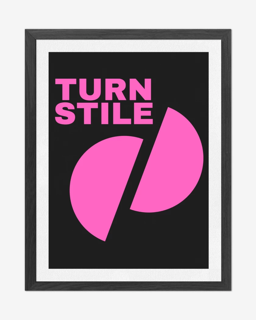 Cuadro decorativo Negro de Turn Stile