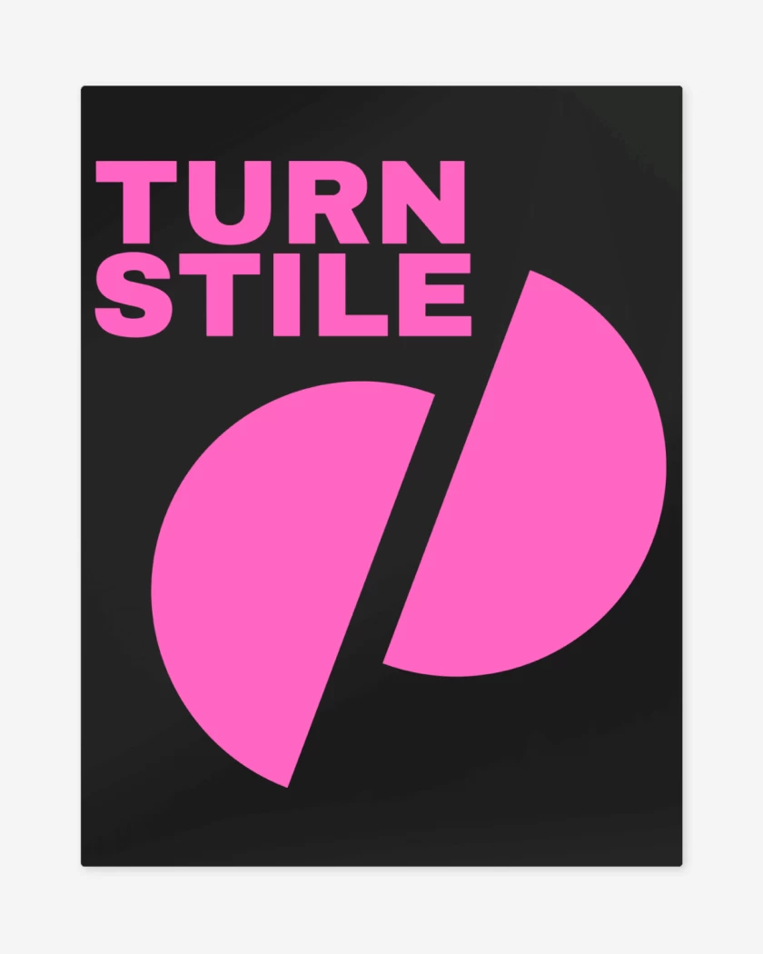 Print metalico Negro de Turn Stile