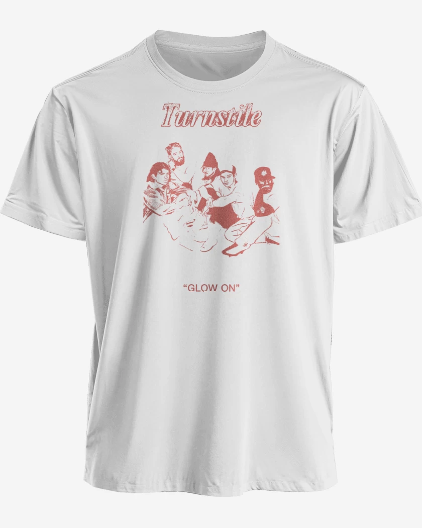 Polera premium Blanco de Turnstile Glow On Band
