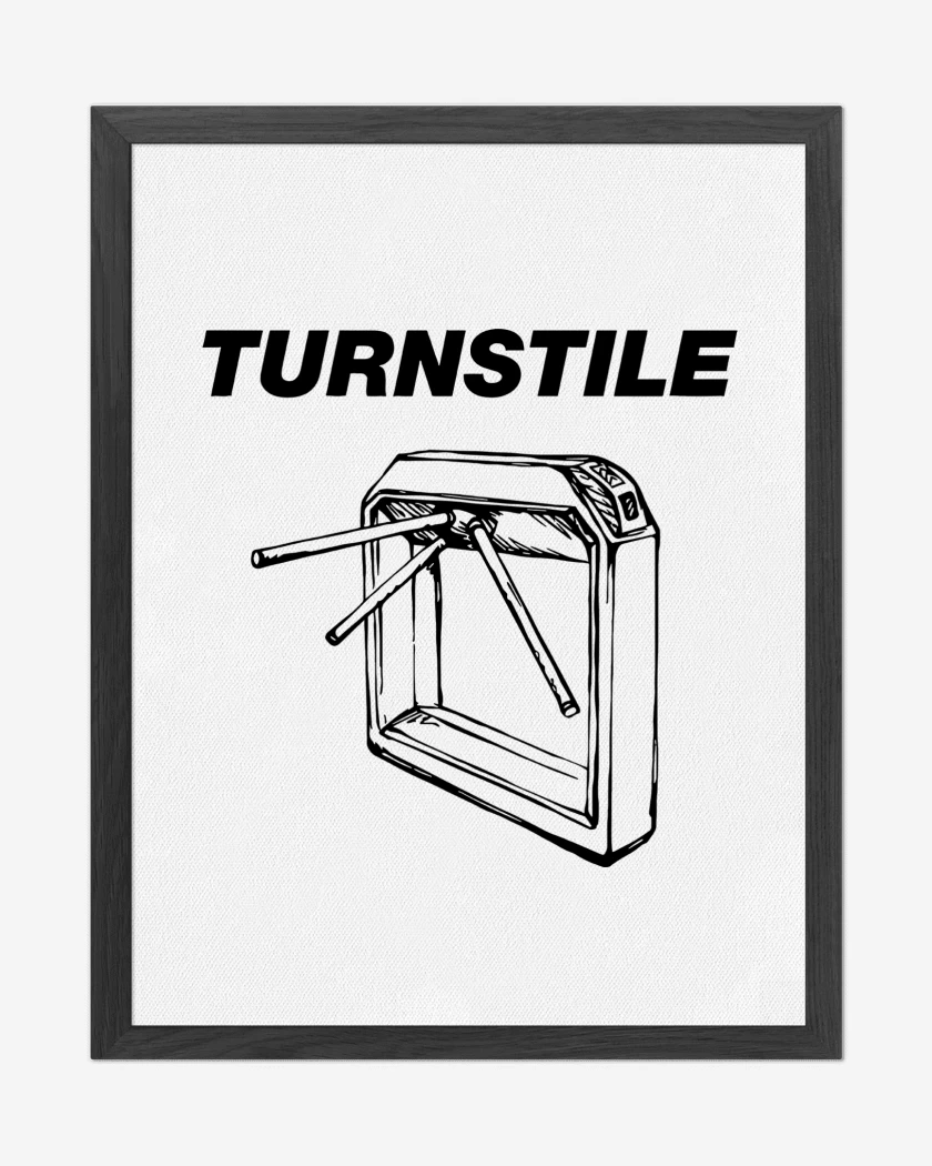 Cuadro decorativo Blanco de Turnstile
