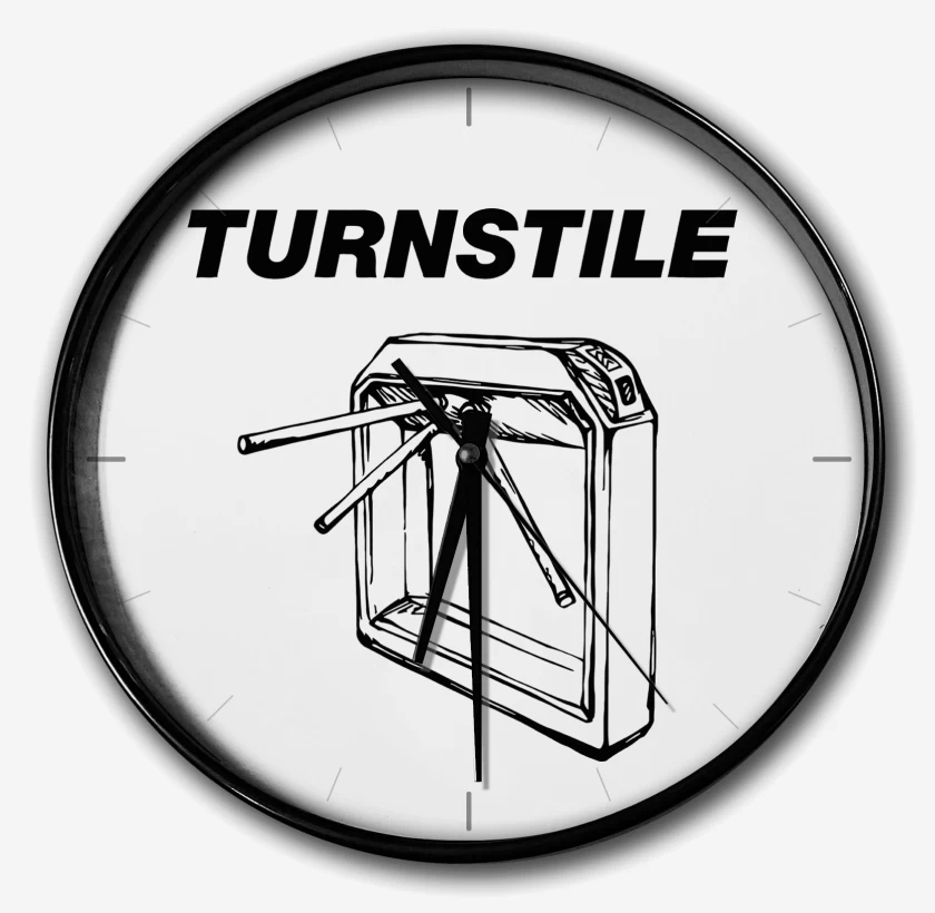 Reloj Blanco de Turnstile