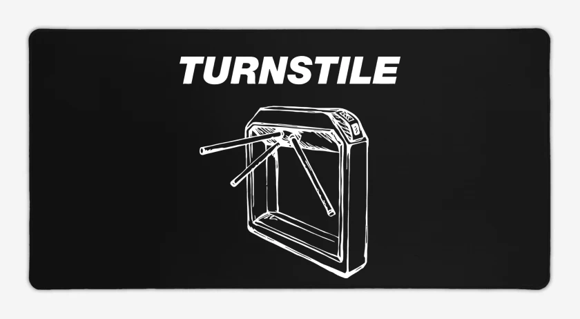 Mouse pad Gamer Negro de Turnstile B