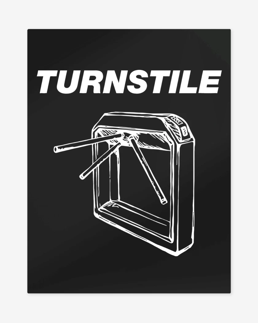 Print metalico Negro de Turnstile B