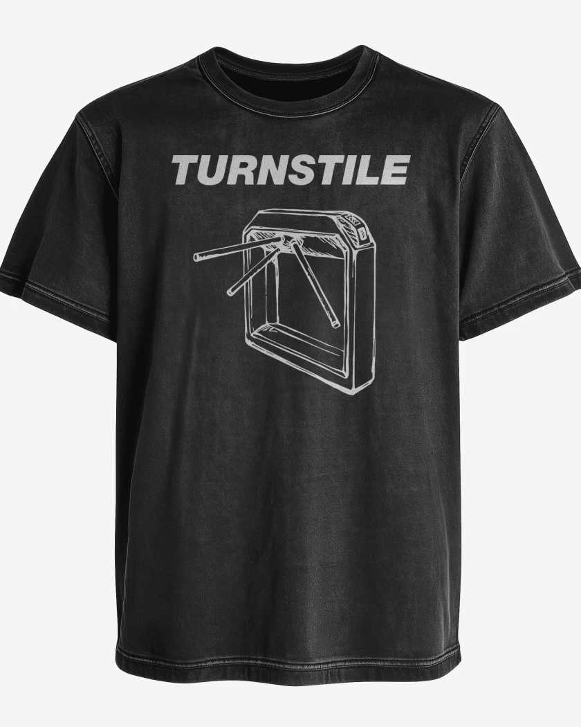 Polera desgastada Negro de Turnstile B