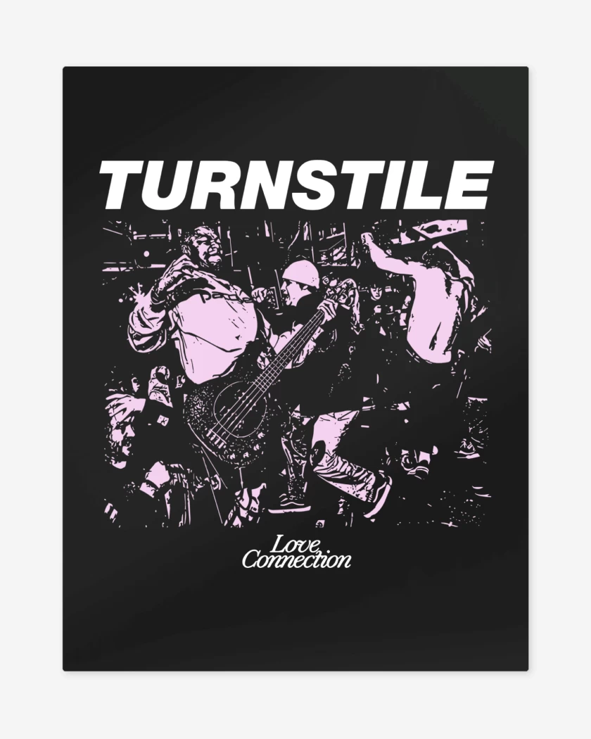 Print metalico Negro de Turnstile TLC 