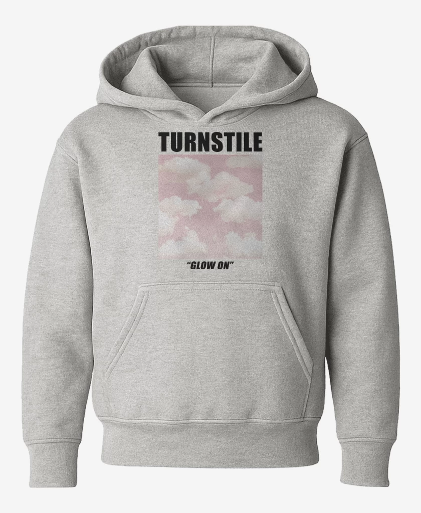 Poleron de niño Gris Melange de Turnstile Glow On N
