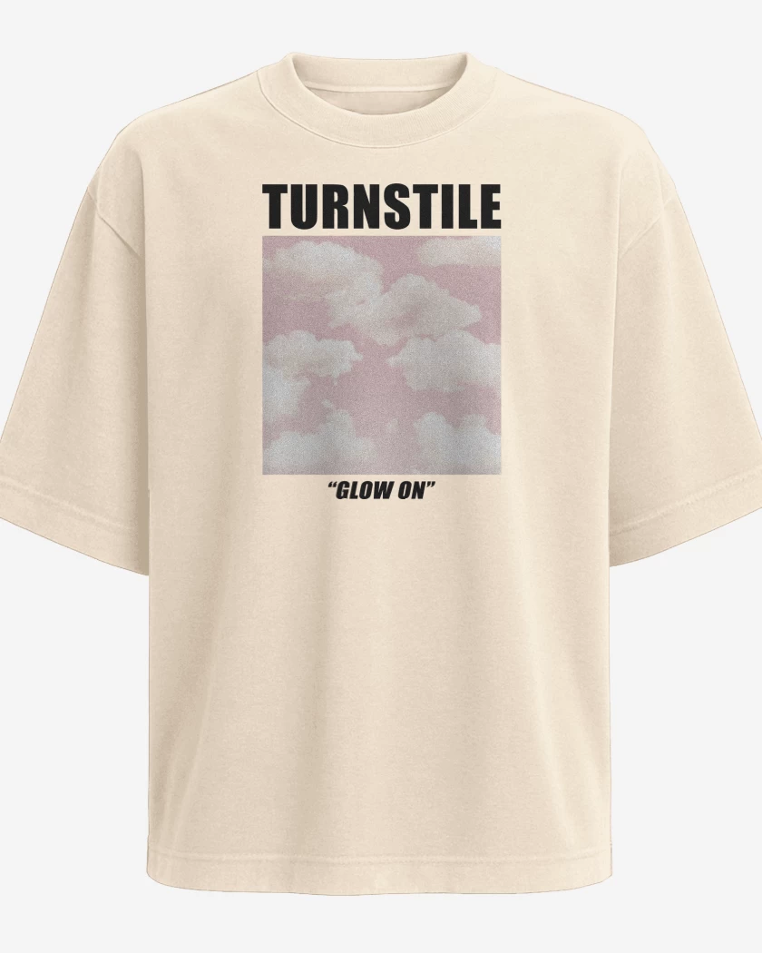 Polera Oversize Beige de Turnstile Glow On N