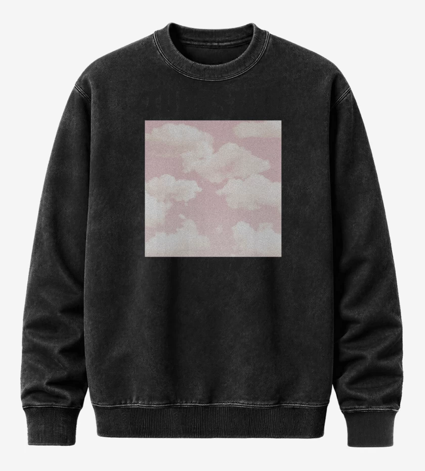Poleron Polo Acid Wash Negro de Turnstile Glow On N