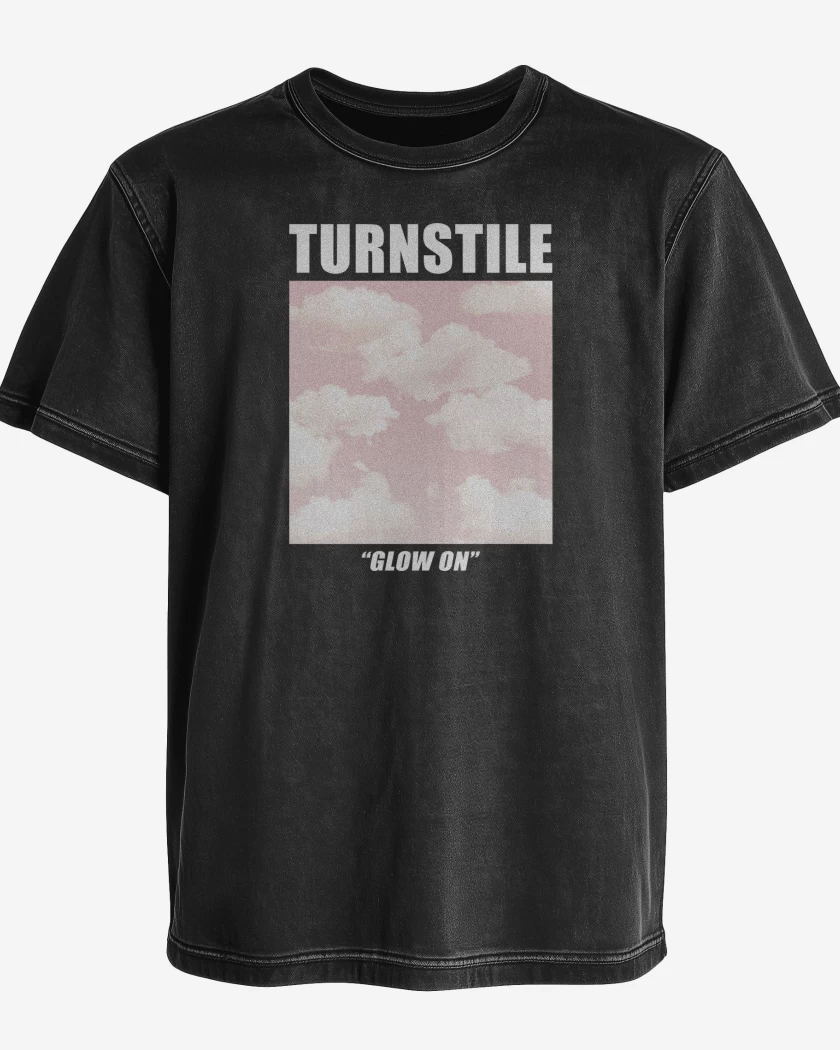 Polera desgastada Negro de Turnstile Glow On