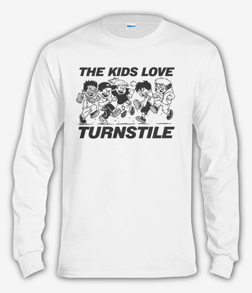 Polera manga larga Blanco de Turnstile Kids