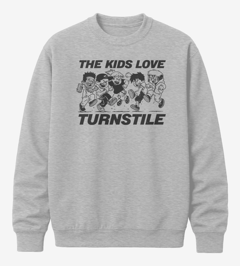 Poleron polo Gris Melange de Turnstile Kids