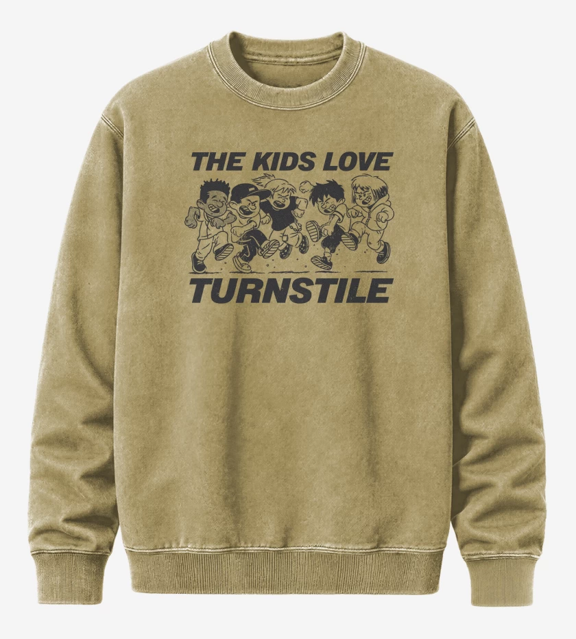 Poleron Polo Acid Wash Beige de Turnstile Kids