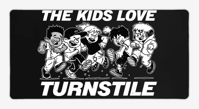 Mouse pad Gamer Negro de Turnstile The Kids