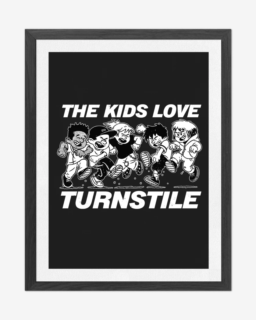 Cuadro decorativo Negro de Turnstile The Kids