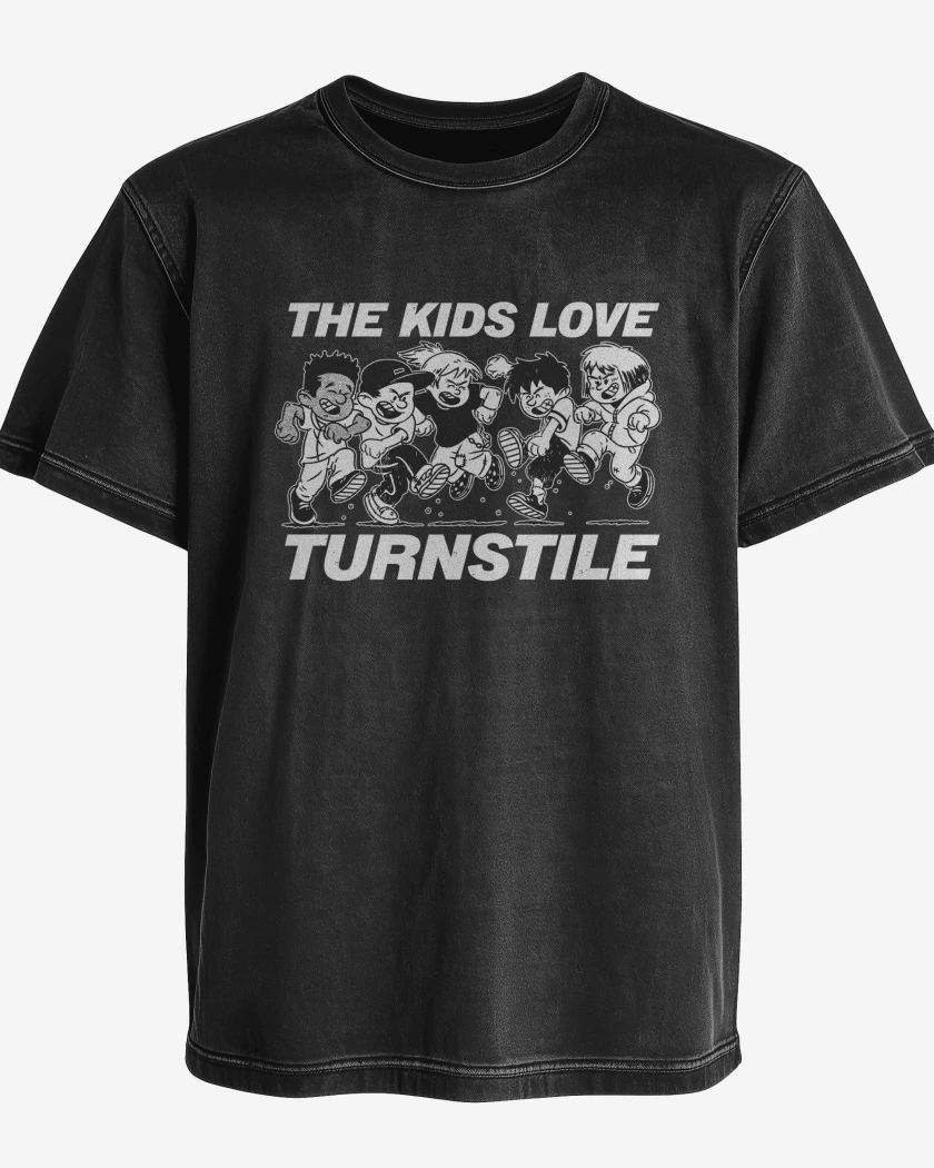 Polera desgastada Turnstile The Kids