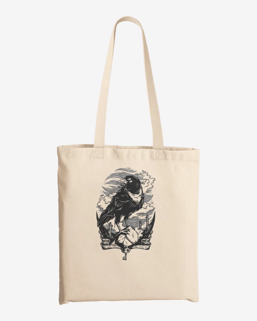 Totebag Blanco de Cuervo