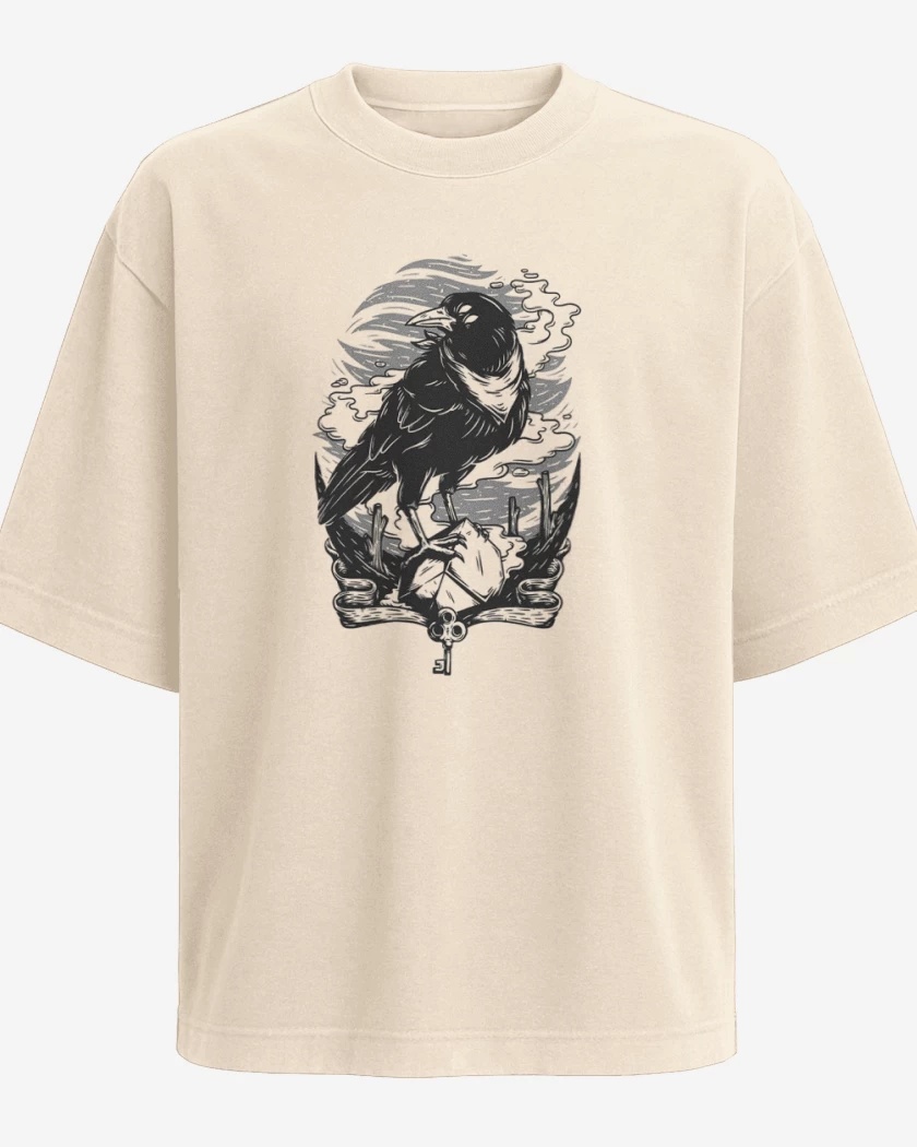 Polera Oversize Beige de Cuervo